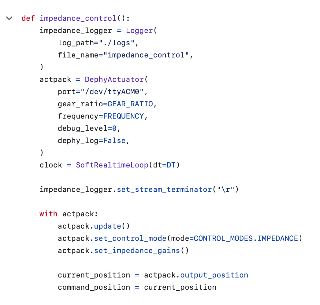Open-Source Leg Software